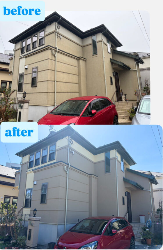 外壁塗装のご紹介です！（デコラフレッシュKp-410・Kp394）